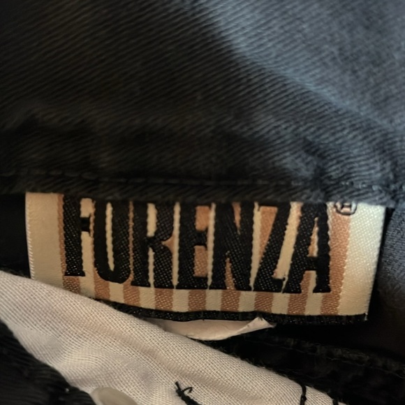 Vintage 100% Cotton Forenza Black Midi / Maxi Pencil Skirt - Picture 2 of 9